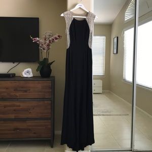 Sequined/ sheer wedding guest gown or prom